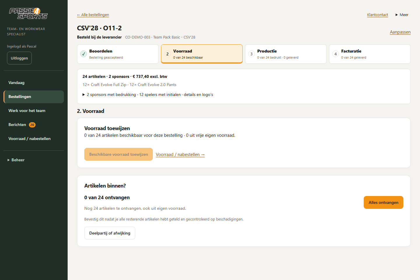 Scherm: Ontvangst
